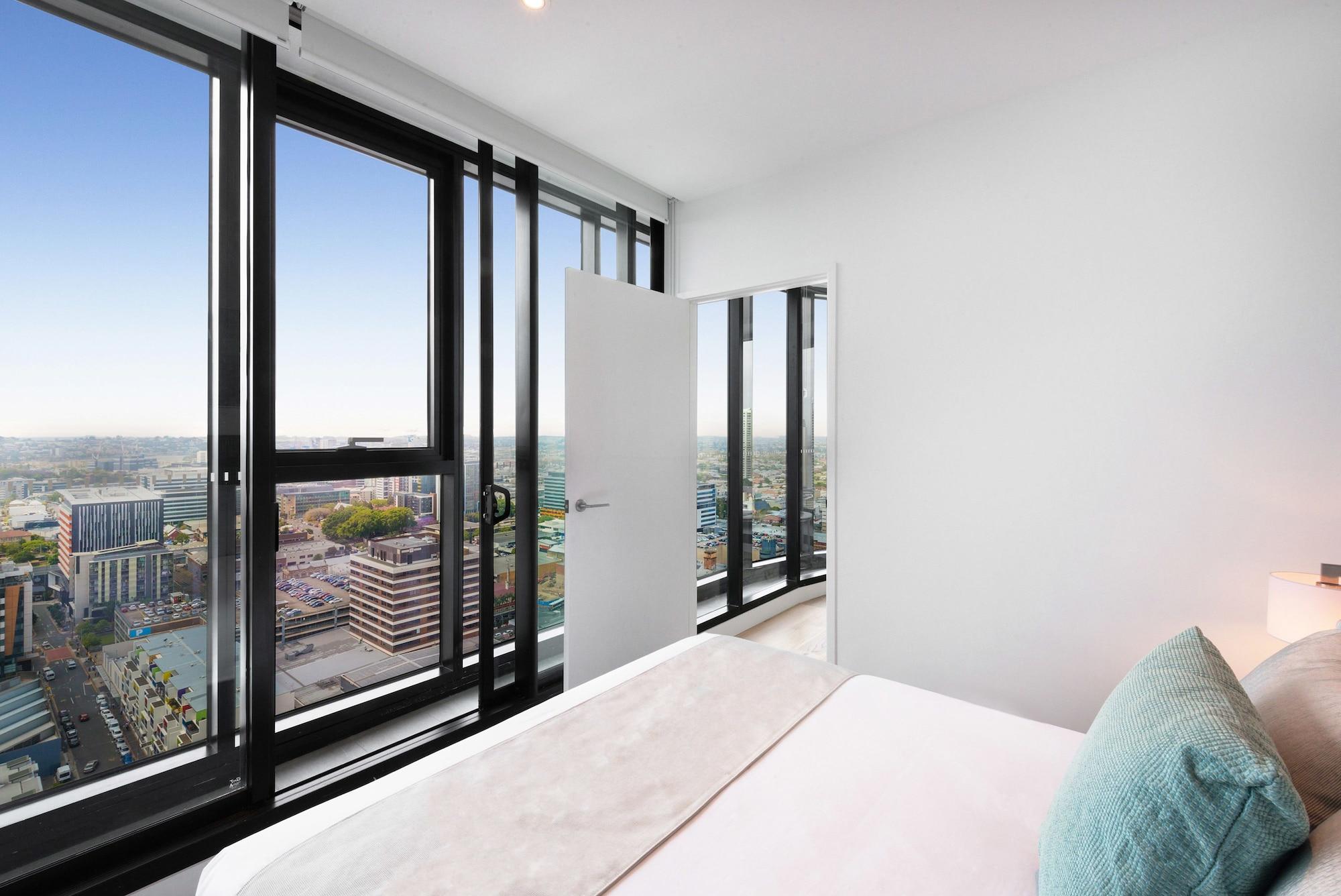 เอฟวี บริสเบน บาย เป็ปเปอร์ส Aparthotel ภายนอก รูปภาพ Apartment bedroom